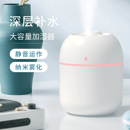 Cross-Border Water Droplet Humidifier Mini Home Desktop Small Car-Mounted Dormitory Bedroom Atmosphere Light Silent Hydrating Spray - image 1