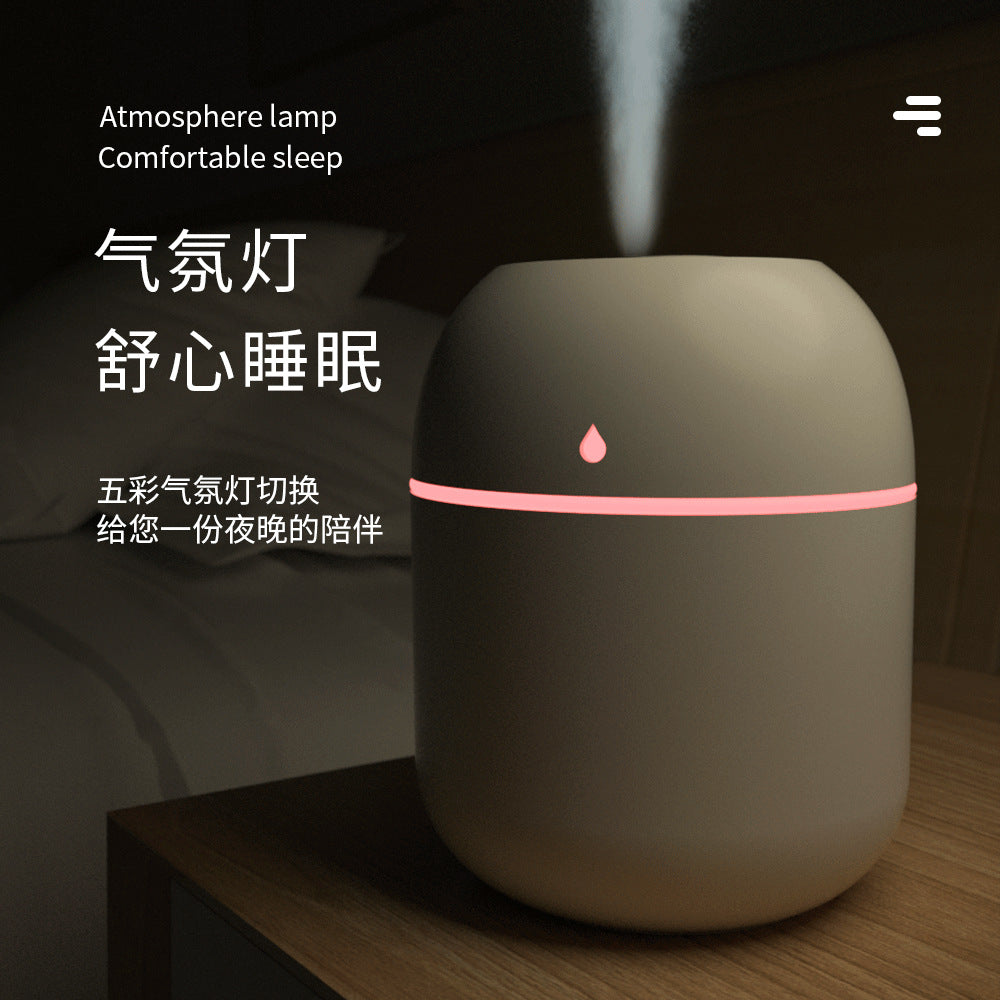Cross-Border Water Droplet Humidifier Mini Home Desktop Small Car-Mounted Dormitory Bedroom Atmosphere Light Silent Hydrating Spray - image 3