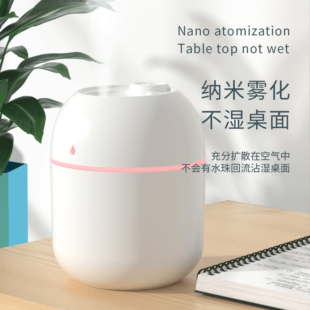 Cross-Border Water Droplet Humidifier Mini Home Desktop Small Car-Mounted Dormitory Bedroom Atmosphere Light Silent Hydrating Spray - image 4