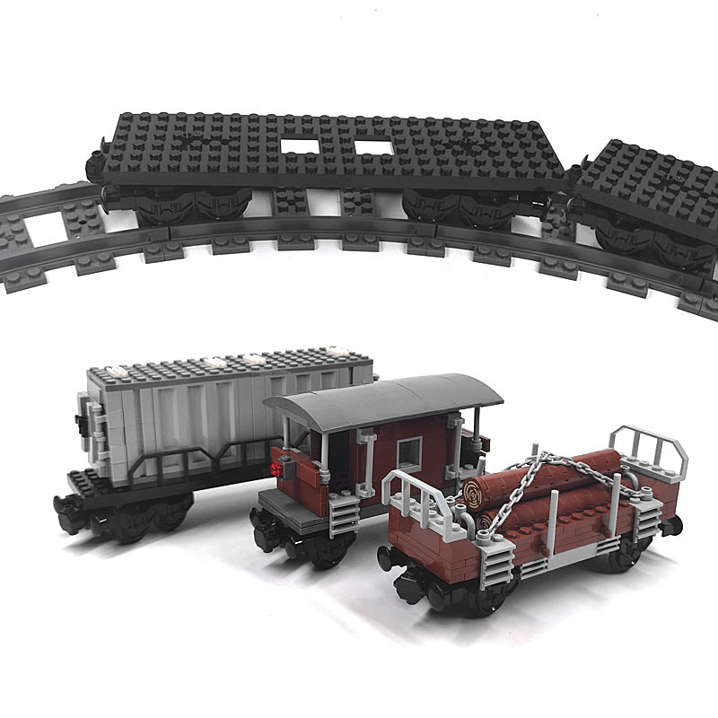 Yutong domestic MOC building block car transport vehicle container wood car small particle assembly building block toy bag - image 4