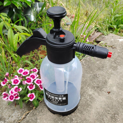 Foam watering can 2 liters manual air pressure car wash kettle watering can dual-purpose hand-held sprayer home gardening batch foaming - image 2