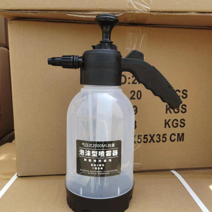 Foam watering can 2 liters manual air pressure car wash kettle watering can dual-purpose hand-held sprayer home gardening batch foaming - image 4