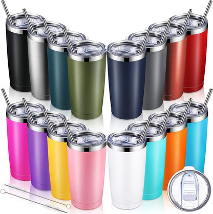 Amazon's Best-Selling 20oz Stainless Steel Car Cup Double-Layer Stainless Steel Thermos Cup Car Portable Ice Cup - image 1