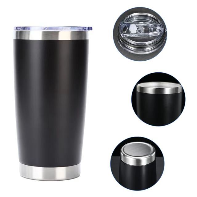 Amazon's Best-Selling 20oz Stainless Steel Car Cup Double-Layer Stainless Steel Thermos Cup Car Portable Ice Cup - image 5