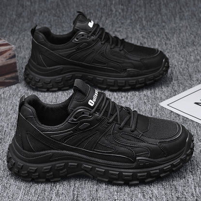 Dad Shoes 2025 Autumn Mesh Breathable Wear-Resistant Casual Shoes Tire Sole Sports Running Shoes Cross-Border Men's Shoes - image 1
