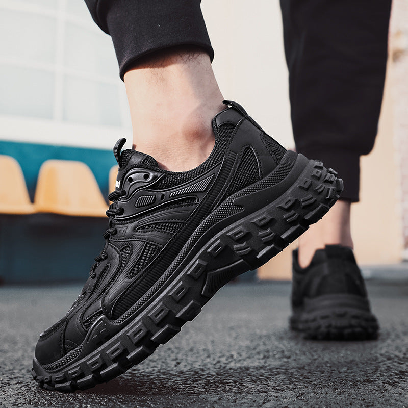 Dad Shoes 2025 Autumn Mesh Breathable Wear-Resistant Casual Shoes Tire Sole Sports Running Shoes Cross-Border Men's Shoes - image 2