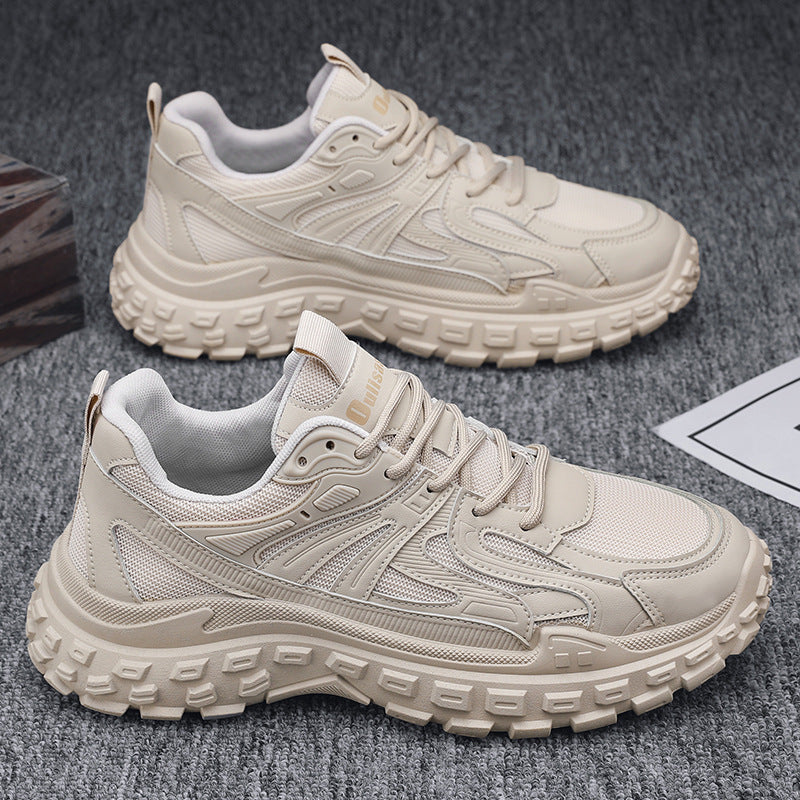 Dad Shoes 2025 Autumn Mesh Breathable Wear-Resistant Casual Shoes Tire Sole Sports Running Shoes Cross-Border Men's Shoes - image 3