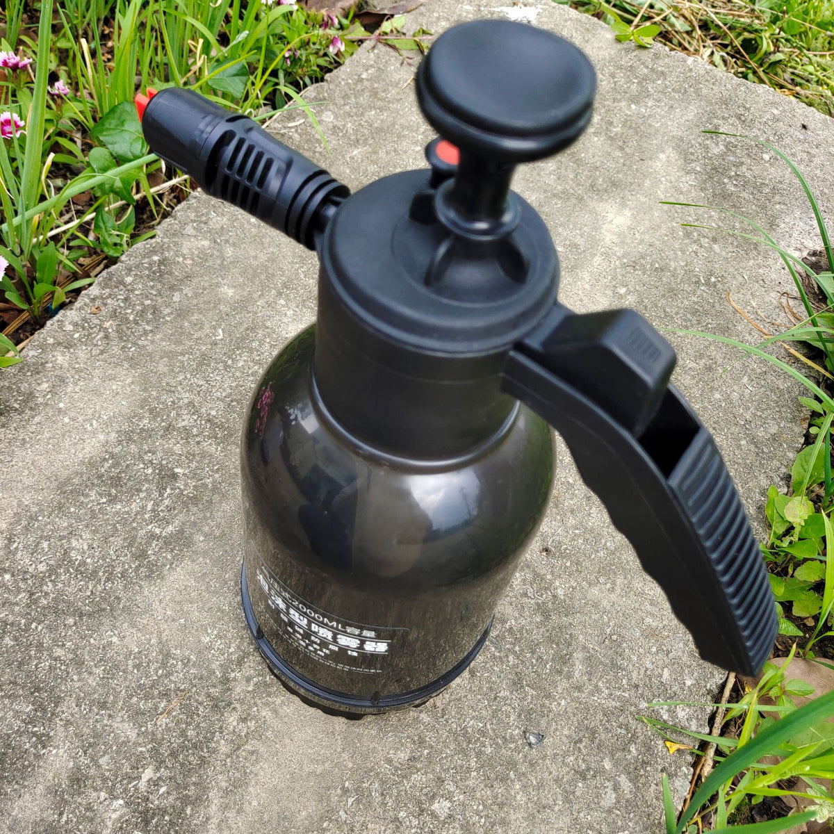 Foam watering can Car Wash artifact 2 liter watering can dual-purpose black transparent air pressure handheld sprayer high pressure gardening - image 4