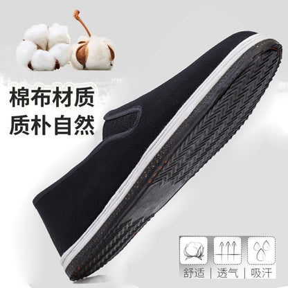 Wholesale thickened tire bottom old Beijing cloth shoes men's construction site work shoes one pedal thousand layer cloth bottom work shoes - image 2