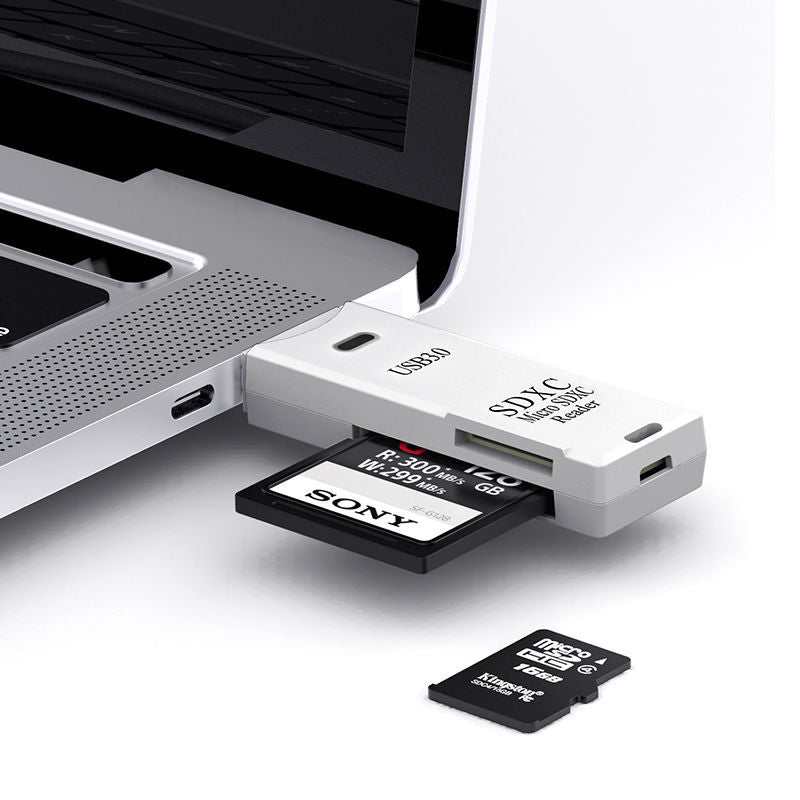 Multifunctional 2-in-1 3.0 high-speed card reader support TF/SD card applicable camera computer car notebook - image 3