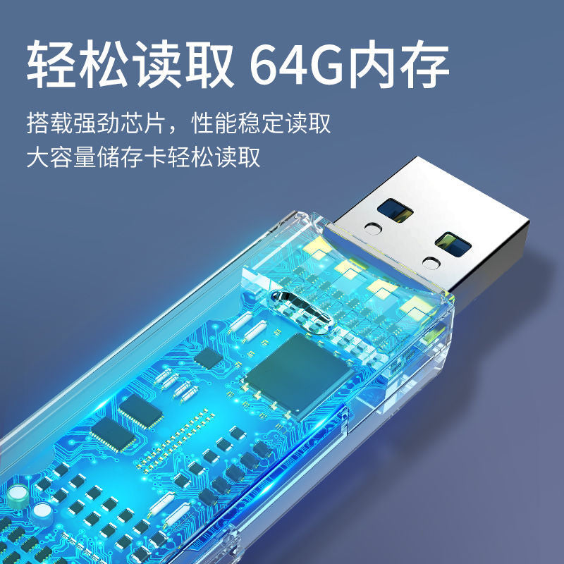 Multifunctional 2-in-1 3.0 high-speed card reader support TF/SD card applicable camera computer car notebook - image 4