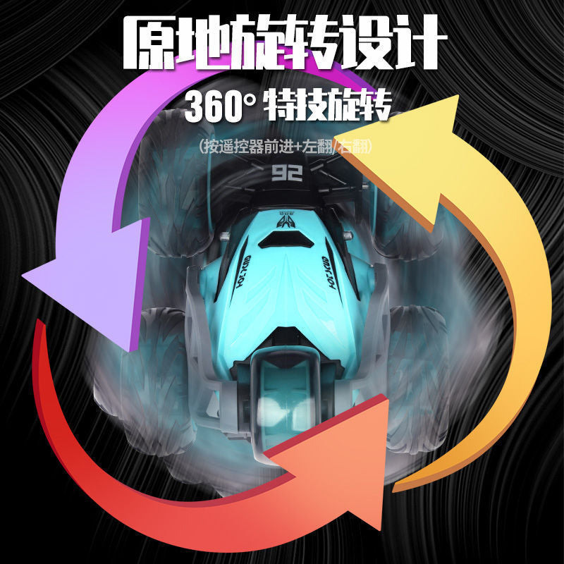 New Drift Car Rolling Stunt Four-Wheel Drive Off-Road Vehicle Large Racing Electric Remote Control Dump Truck Children's Toy Car - image 3