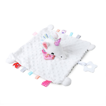 Babsky Baby Animal Ambulatory Towel Cute Cartoon Car Bed Hanging Baby Hand-kerchief Slipper Towel Ambulatory Towel Toy - image 3