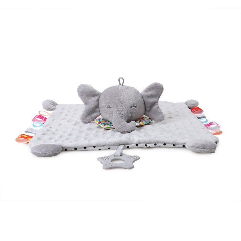 Babsky Baby Animal Ambulatory Towel Cute Cartoon Car Bed Hanging Baby Hand-kerchief Slipper Towel Ambulatory Towel Toy - image 4
