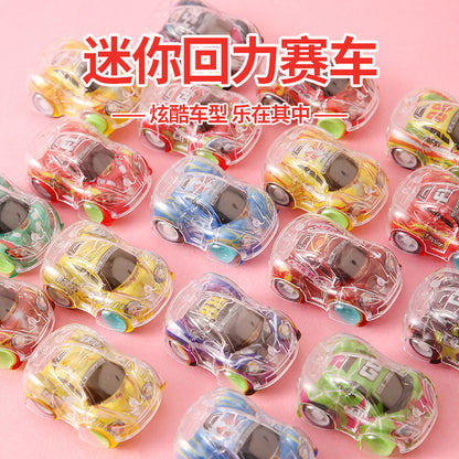 Color printing double-decker car toy prizes kindergarten inertia back car to push boys toys cross-border exclusive - image 1