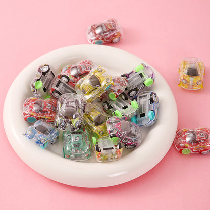 Color printing double-decker car toy prizes kindergarten inertia back car to push boys toys cross-border exclusive - image 3
