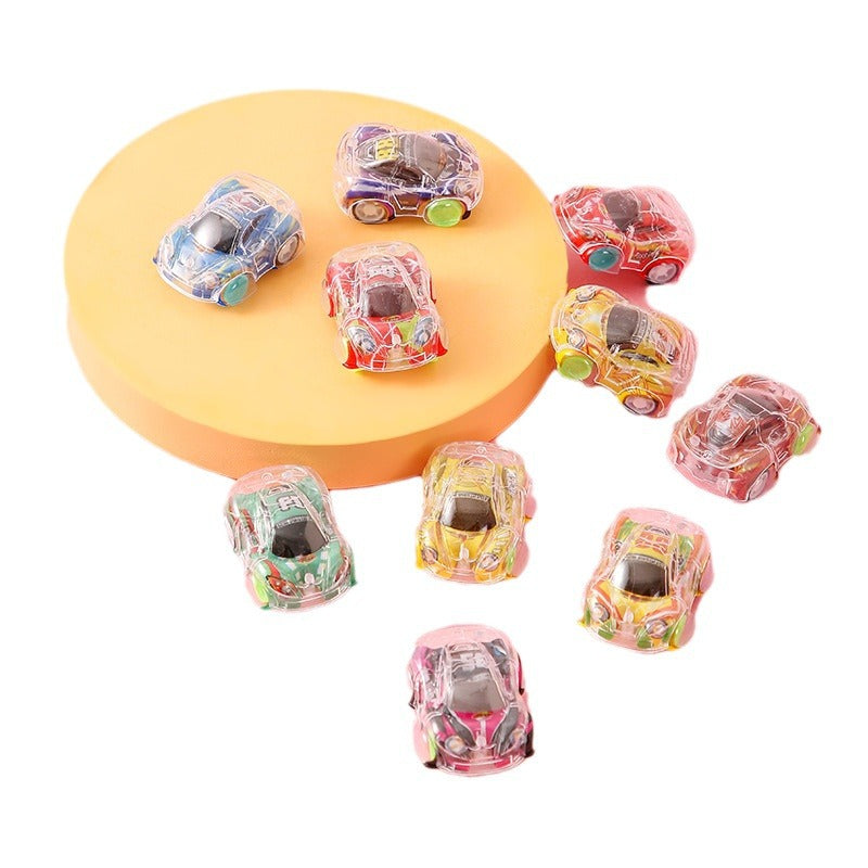 Color printing double-decker car toy prizes kindergarten inertia back car to push boys toys cross-border exclusive - image 5