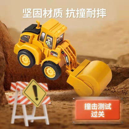 Douyin's Same Children's Inertia Car Pull-Back Toy Engineering Vehicle Excavator Baby Educational Toy Car Wholesale - image 2