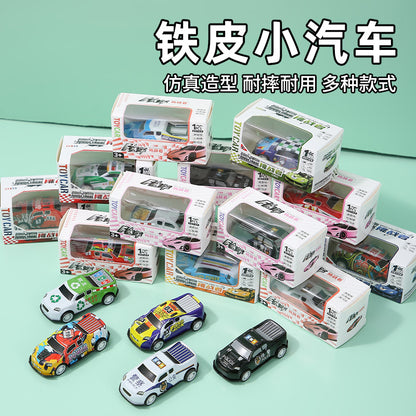 Mini alloy Huili tin car car racing model children's toys kindergarten prizes stall wholesale - image 1