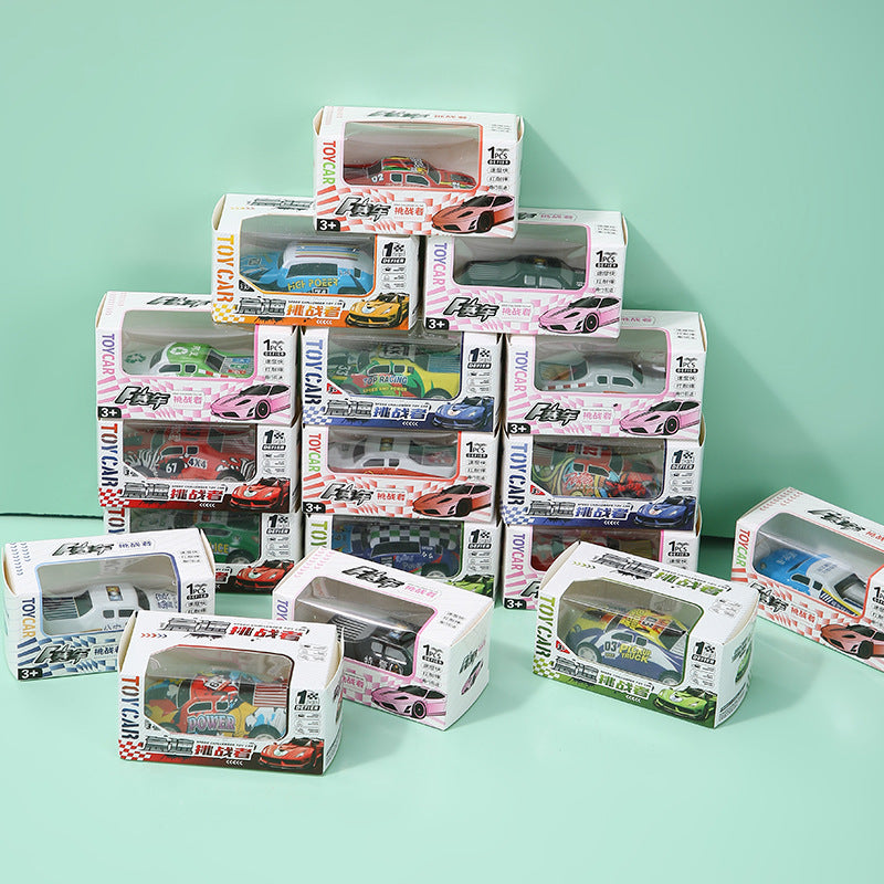 Mini alloy Huili tin car car racing model children's toys kindergarten prizes stall wholesale - image 2