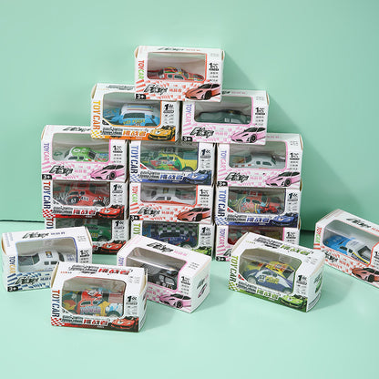 Mini alloy Huili tin car car racing model children's toys kindergarten prizes stall wholesale - image 2
