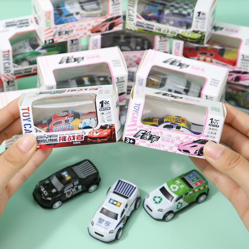 Mini alloy Huili tin car car racing model children's toys kindergarten prizes stall wholesale - image 3
