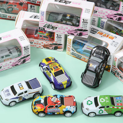 Mini alloy Huili tin car car racing model children's toys kindergarten prizes stall wholesale - image 4