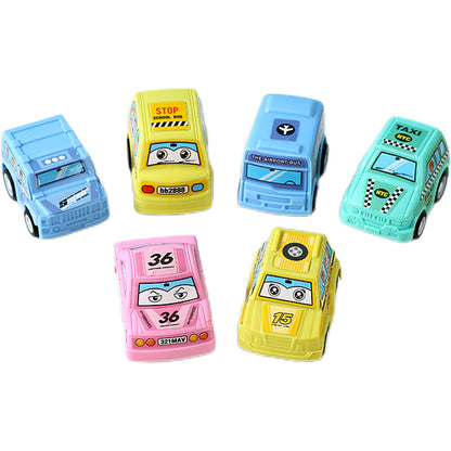 Children's inertia pull-back car suit 1 bag 6 pack engineering car fire truck baby pull-back car cross-border toys wholesale - image 5