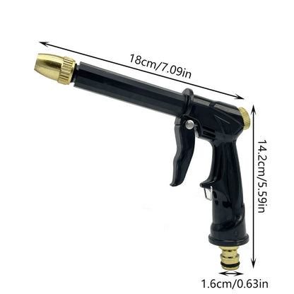 New Long Rod Black Gun Household Water Gun High Pressure Car Washing Spray Gun Shower Shower Watering Powerful Car Brush Artifact Cleaning - image 3