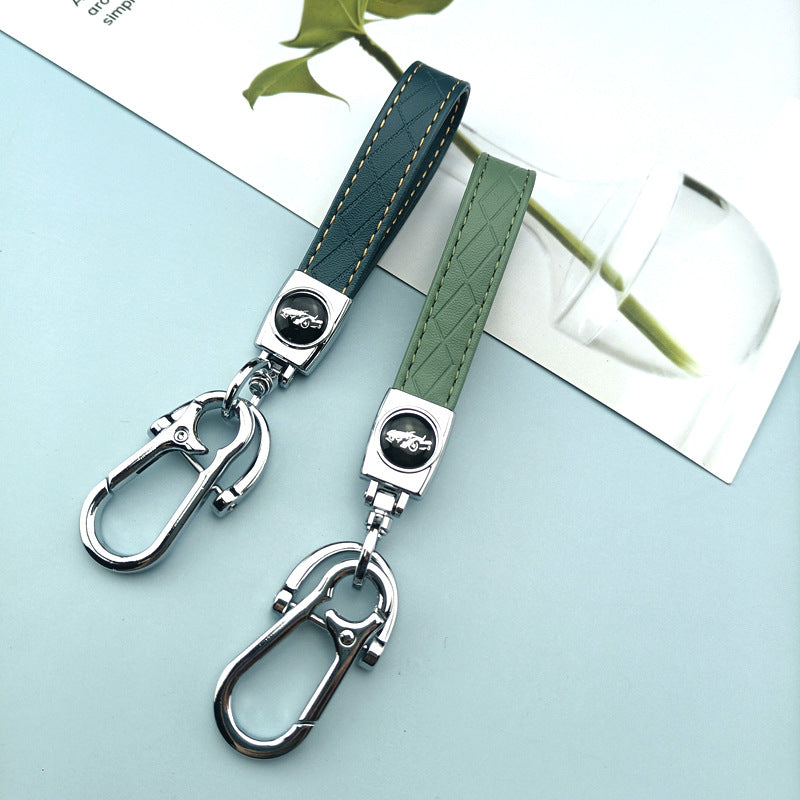 Car Keychain with Contrasting Colors, Diamond-Shaped Embossed Rope Pendant, Cross-Border Keychain Accessories, Car Keychain - image 3
