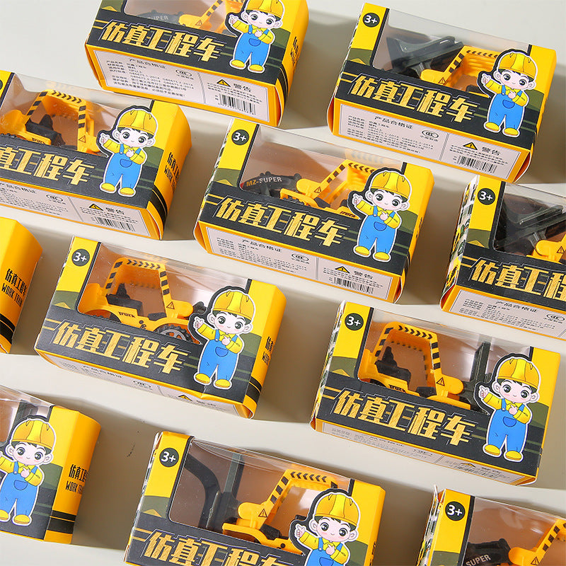 Children's Pullback Gift Box Engineering Car Toy Boy Excavator Dumpster Model Birthday Gift Kindergarten Award - image 4