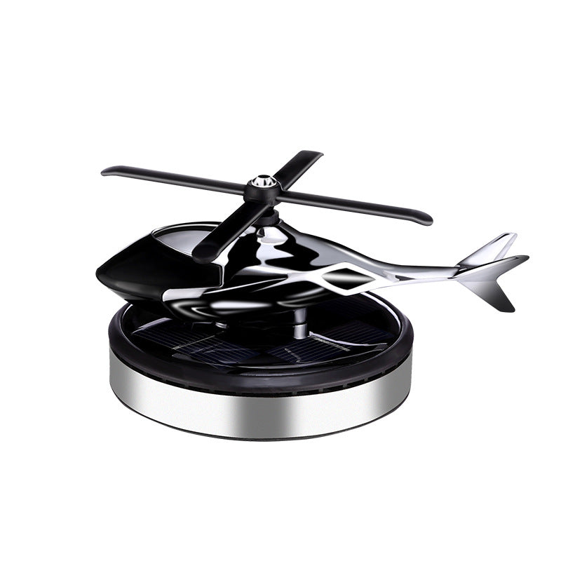 Solar-Powered Rotating Helicopter Car Ornament Creative Aromatherapy Dashboard Cross-Border Men's Car Accessories Fragrance Holder - image 5