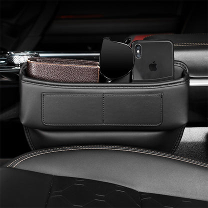 Car gap central control storage box multi-card position main and auxiliary driving storage bag car creative texture car bag - image 3