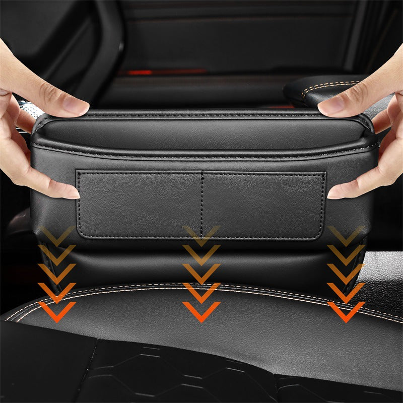 Car gap central control storage box multi-card position main and auxiliary driving storage bag car creative texture car bag - image 4