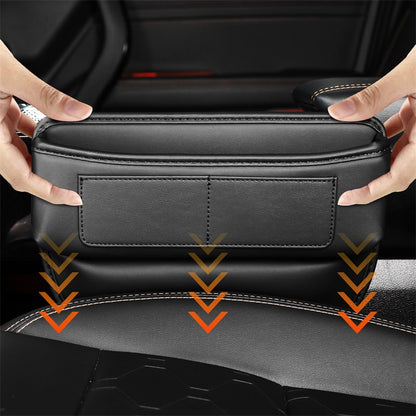Car gap central control storage box multi-card position main and auxiliary driving storage bag car creative texture car bag - image 4