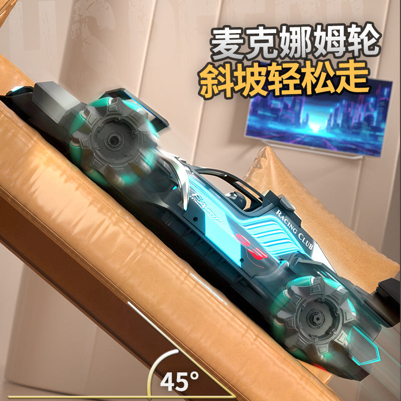 Tiktok hot sale spray F1 remote control car 2.4g remote control car gesture induction racing car children stunt drift four-drive car - image 2