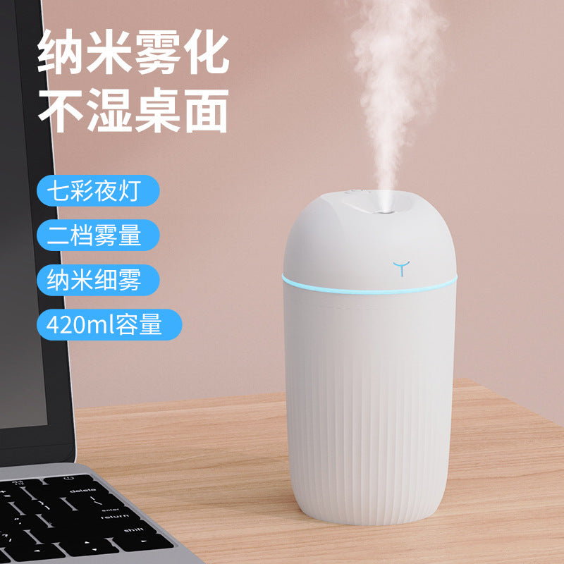 New Cross-Border Large-Capacity Humidifier Mini Car-Mounted Home Desktop Small Portable Hydrating Air Humidification Gift - image 1