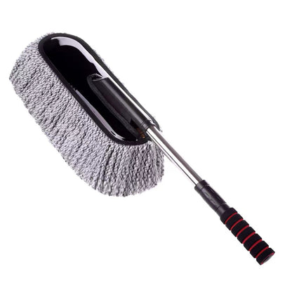 Car Wash Mop, Special Car Cleaning Brush for Both Dry and Wet Use, Extendable Car Cleaning Tool, Dust Removal Curved Rod, Car Wash Brush That Won'T Damage the C - image 2
