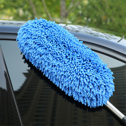 Car Wash Mop, Special Car Cleaning Brush for Both Dry and Wet Use, Extendable Car Cleaning Tool, Dust Removal Curved Rod, Car Wash Brush That Won'T Damage the C - image 3