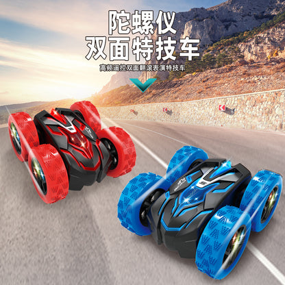 New Double-Sided Cool Remote Control Car with Gesture Control, Gyroscope, Colorful Lights, 360-Degree Upright Driving, Gift Model Car for Boys - image 1
