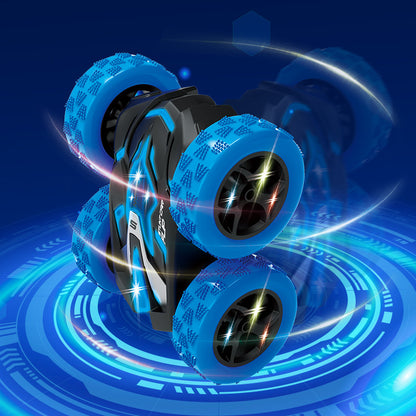 New Double-Sided Cool Remote Control Car with Gesture Control, Gyroscope, Colorful Lights, 360-Degree Upright Driving, Gift Model Car for Boys - image 3