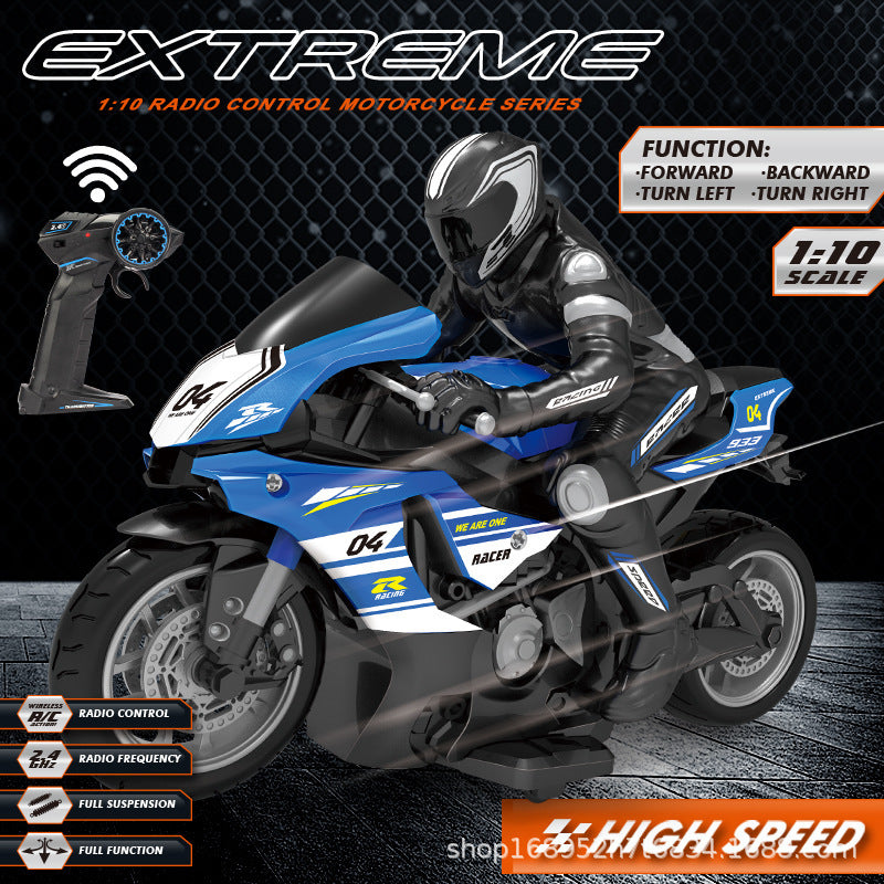 Cross-border new 2.4G high-speed remote control motorcycle off-road stunt drift four-way remote control model toy car gift - image 4
