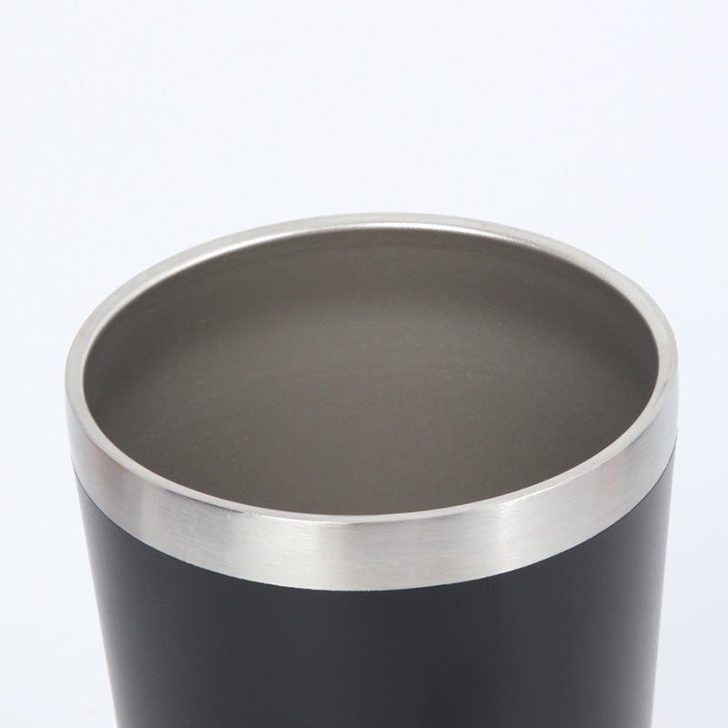Cross-border Simple 12oz Mini Milk Cup 304 Stainless Steel Vacuum Coffee Cup Outdoor Car Portable Thermos Cup - image 3