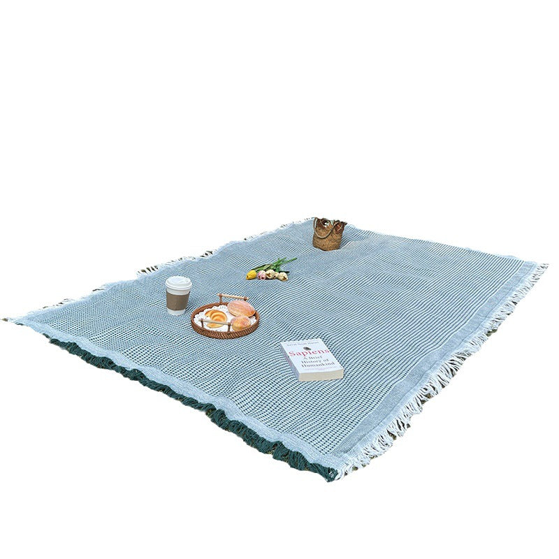 Outdoor Picnic Mat Linen Tablecloth Camping Style Blanket Atmosphere Tablecloth Picnic Mat Outing Car Trunk Mat - image 5