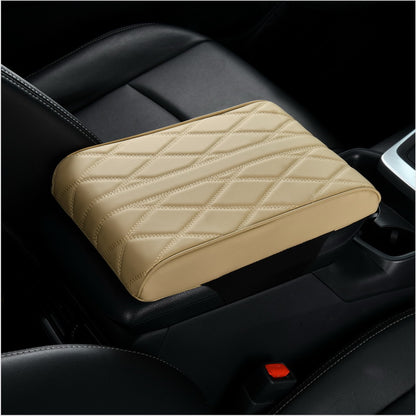 Car Armrest Box Booster Pad Leather Car Armrest Pad Central Armrest Protective Cover Memory Foam Universal Sheath - image 4