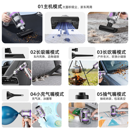 Car Vacuum Cleaner Super Large Suction Car Special Wireless Handheld Small Portable Vacuum Cleaner Suction and Blow Integrated - image 4
