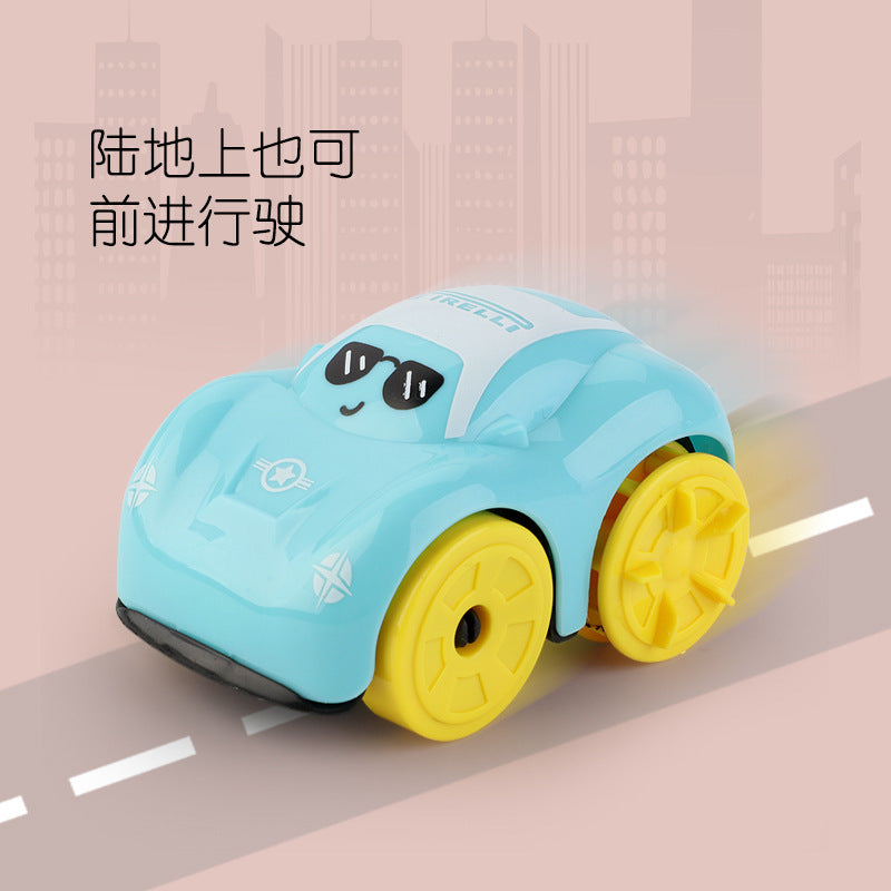 Children's car water and land dual-use winding clockwork toy bathroom swimming pool playing water baby bath artifact - image 4