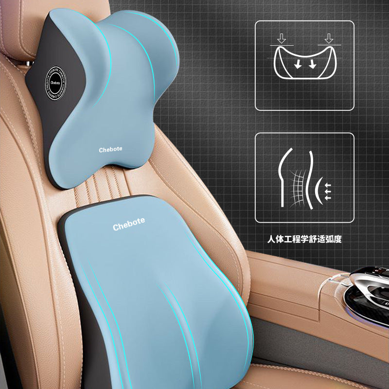 Comfortable Waist Neck Pillow Car Neck Pillow Seat Cushion Neck Protection Memory Foam Four Seasons Universal Car Pillow Lumbar Cushion - image 4