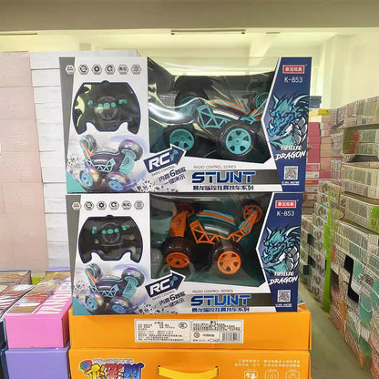 Remote control flip stunt car toy light music Children's remote control car drop-resistant 360 Degrees Stunt flip rechargeable - image 2