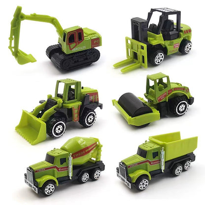 Alloy car toy simulation car model engineering car farmer car roller children toy car boy gift wholesale - image 5